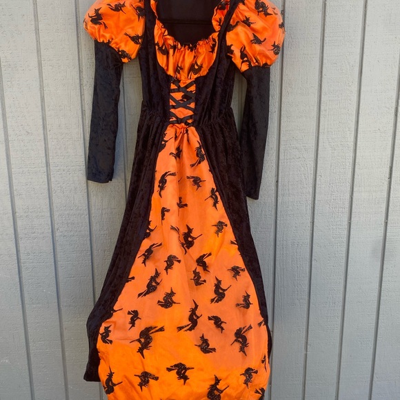Halloween Witch Hoop Dress with Matching Hat - Picture 4 of 16